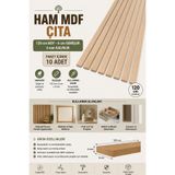 ASOS 120x6 cm Ham MDF Çıta 4 mm | 10 Adet | Boyanabilir Dekoratif MDF Çıta | Duvar Paneli, Mobilya ve Hobi Projeleri İçin