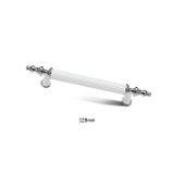 Asos Krom Beyaz Lüks Mobilya Dolap Çekmece Kulp 128mm