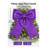 asöy Büyük Eva Fiyonk Kurdele 34x38 Cm Parlak Simli Yılbaşı Temalı Çam Ağacı Süsü Ağaç Dekoru Kapı Süsü