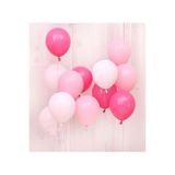 asöy Makaron Pembe Pastel Fuşya Beyaz Balon 12 Adet