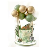asöy Pasta Süsü Pasta Balonu Adaçayı Küf Yeşili Balonlu Pasta Süsü 10 lu Balon