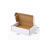 Aspak 15x13x5 Cm Kutu- Mini Receiver E-ticaret Kargo Kutusu-Beyaz Kutu- 0,3 Desi Kutu-kraft-25 Adet