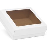 Aspak 15X15X6 Kraft Asetatlı Kutu- Hediye Kutusu- E-Ticaret Kargo Kutusu-10 Adet - Beyaz