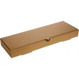 Aspak 42X14X4 cm Baskısız Pide Lahmacun Kutusu-Kraft-50 Adet