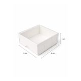 Aspak 8x8x4cm Asetat Kapaklı Beyaz Kutu-Baby Shower, Nikah, Kına, Düğün, Hediyelik Kutu-10 Adet