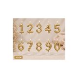 Aspak Gold Doğum Günü Pasta Mumu Yaş Mumu Rakamlı Mum Doğum Günü Mumu Sayı Mum 11 CM