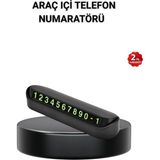Aspata Store Buğz Alüminyum Kasa Gri Çevirmeli Araç Içi Telefon Numaratörü