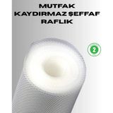Aspata Store Kaydırmaz Şeffaf Raflık Çekmece Örtüsü 45X300 cm