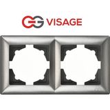 Aspata Store Visage Ambiance Füme 2 Li Çerçeve - Priz ve Anahtar Için Uyumlu Çerçeve
