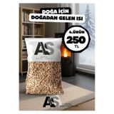 aspel pelet yakıtı as bio energy Doğal Çam Peleti %100 Katkısız Doğal Ürün 30 Litre (15kg) Çam Kokulu