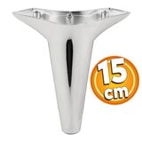 Aspen Lüks Mobilya Kanepe Koltuk Tv Ünitesi Baza Yükseltici Ayağı Ayakları 15 Cm Krom Plastik