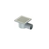 Aspera Kare Yandan Çıkışlı Yer Süzgeci 10X10 50Mm