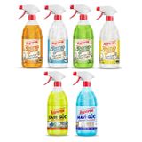 Asperox Retro Serisi 1 Litre 4 Lü + Sarı Güç 1 Lt + Mavi Güç 1 Lt - 6 Lı Karma Paket