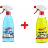 Asperox Sarı Güç 1 Lt ve Mavi Güç 1 Lt Birer Adet - 2 lt