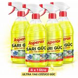 Asperox Sarı Güç Çok Amaçlı Ultra Temizleyici 4 x 1 L