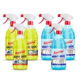 Asperox Sarı Güç + Mavi Güç Sprey 6 X 1 Lt Karma Paket