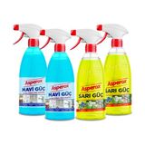 Asperox Sarı Güç Ultra Yağ Çözücü X2 ve Mavi Güç Ultra Kireç Pas Çözücü X2 Adet