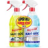 Asperox Sarı+Mavi Güç Sprey 1+1 L 5 Adet