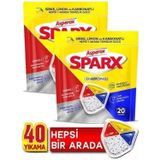 Asperox Sparx Bulaşık Makinesi Kapsülü 20'li x 2 Paket (40 Yıkama)