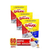 Asperox Sparx Bulaşık Makinesi Kapsülü 20'li x 3 Paket (60 Yıkama)