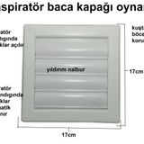 ASPİRATÖR BACA KAPAĞI OYNAR KAPAK ASPRATÖR BACA KAPAĞI