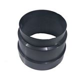 Aspiratör Davlumbaz Baca Çıkışı Boru Çapı 10cm -12cm Çevirici Adaptör Siyah
