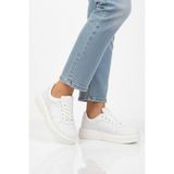 Aspor Beyaz Bağcıklı Unisex Sneaker - Renkli