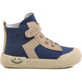 Aspor Lacivert Keten Bilek Boy Cırtlı Çocuk Sneaker - Renkli