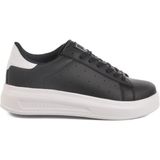 Aspor Siyah Beyaz Bağcıklı Kadın Sneaker - Renkli