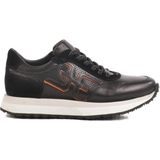 Aspor Siyah Deri Erkek Sneaker - Renkli