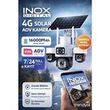 Asr Inox X14 4 Kameralı Solar Güvenlik Kamerası | Sım Kartlı & Esım Destekli | Kablosuz Güneş Enj - Beyaz