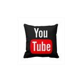 ASR Youtube Siyah Sosyal Medya Yastık
