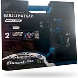 ASR013 Profesyonel Darbeli Şarjlı Matkap – 2x Maximum Runtime