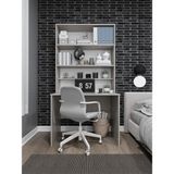 Asra Trend %100 Mdflam Raflı Çalışma Masası Bilgisayar Ofis Ders Masası Çm-03 - 192 x 100 x 60 - Kül Rengi