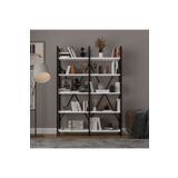 Asra Trend 6 Raflı Metal Kitaplık İki Modül