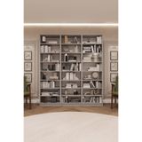 ASRA TREND Beyaz K-22 Modern Kitaplık ve Geniş Ofis Raf Ünitesi%100 MDFLAM