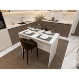 ASRA TREND Beyaz MA-03 Modern Mutfak Adası 120x68 cm Geniş Yüzey Çok Amaçlı Bar Masası Yemek Masası%100 MDFLAM Mutfak Hazırlık Tezgahı