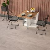 ASRA TREND Beyaz & Petra KM-18 Katlanır Mutfak Masası ve Kiler Dolabı 70x93 cm%100 MDFLAM