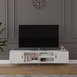 ASRA TREND Beyaz T-09 Modern TV Ünitesi 180 cm%100 MDFLAM