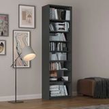 Asra Trend K-08 Mdf Koyu Gri Kitaplık