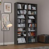 Asra Trend K-16 Mdf Koyu Gri Kitaplık