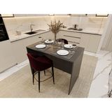 ASRA TREND Koyu Gri MA-03 Modern Mutfak Adası 120x68 cm Geniş Yüzey Çok Amaçlı Bar Masası Yemek Masası%100 MDFLAM Mutfak Hazırlık Tezgahı