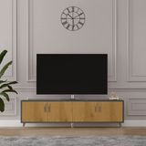 ASRA TREND Koyu Gri & Petra Desen T-05 Modern TV Ünitesi 160 cm%100 MDFLAM