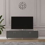 ASRA TREND Koyu Gri T-04 Modern TV Ünitesi 160 cm%100 MDFLAM