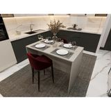 ASRA TREND Kül Gri MA-03 Modern Mutfak Adası 120x68 cm Geniş Yüzey Çok Amaçlı Bar Masası Yemek Masası%100 MDFLAM Ada Mutfak Tezgahı