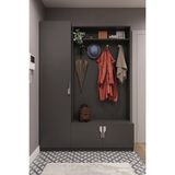 Asra Trend Lüks Çok Raflı Portmanto Askılı Vestiyer %100 Mdf Çok Raflı Ayakkabılık V01 - Antrasit