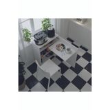 ASRA TREND Lüks Katlanabilir Masa Fonksiyonel Mutfak Kiler Dolabı%100 MDF Tekerlekli Çok Amaçlı Dolap MD003 Beyaz