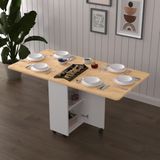 Asra Trend Lüks Katlanır Mutfak Yemek Masası %100 MDF Pratik Çalışma Masası KM13 - Safir Meşe - 155 x 75 x 70