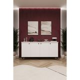 Asra Trend Lüks Konsol TV Ünitesi %100 MDF Salon ve Yemek Odası Ünitesi KNSL01 - Beyaz