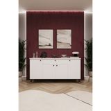 Asra Trend Lüks Konsol TV Ünitesi %100 MDF Salon ve Yemek Odası Ünitesi KNSL03 - 160 x 80 x 45 cm - Beyaz